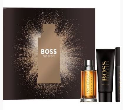 Estuche Hugo Boss The Scent Hombre 3PZS 100ml EDT + Gel De Baño + Desodorante